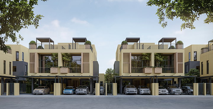 รูปภาพบ้านแฝด 3 ชั้น