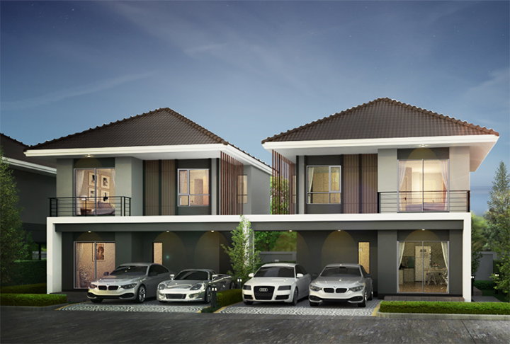รูปภาพบ้านแฝด 2 ชั้น