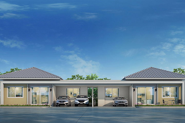 รูปภาพบ้านแฝด 1 ชั้น