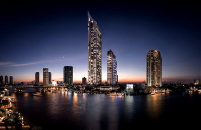 ขายคอนโด : The River 3 bedrooms, for sale