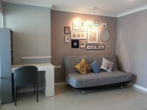 T1458 Condo for rent Lumpini Place Rama IX - Ratchada beautiful room, fully furnished, special price.