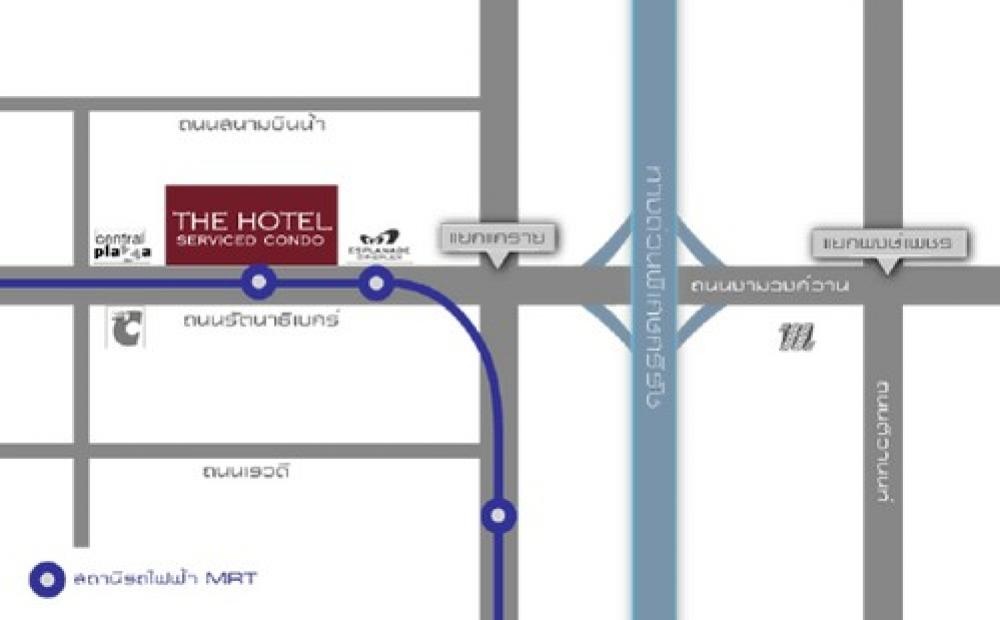 รูป ให้เช่า คอนโดหรู ติดสถานีรถไฟฟ้า MRTบางกระสอ  มีเครื่องซักผ้า    - รูปที่ 7/7