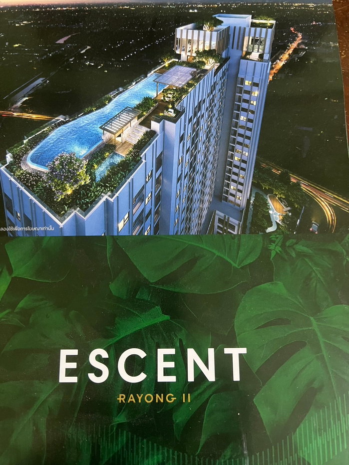 รูป  🏤 🏤 🏤ให้เช่า ESCENT Rayong 🏦 Escent 2 ชั้น 6วิวตลาดน้ำ🏤 🏤 🏤 - รูปที่ 17/18