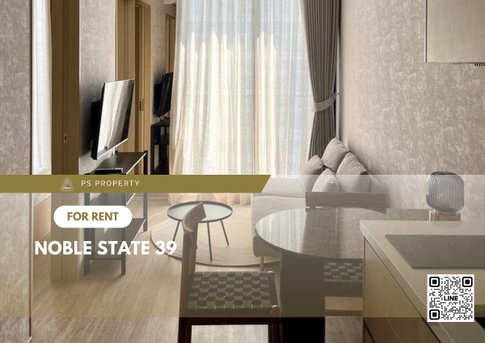 For rent 📌Noble State 39📌 23rd floor, beautiful view, open, new room, fully decorated. With furniture Electrical appliances