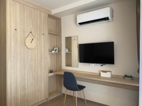 M1334 Condo for rent, The Muve Kaset, beautiful room, fully furnished, has a washing machine, special price.