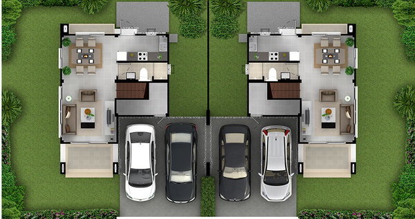 รูปภาพบ้านแฝด DH-130