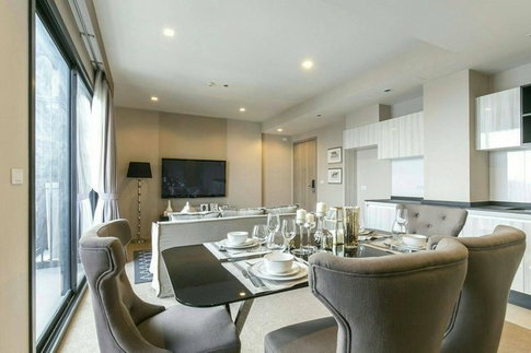 For rent HQ thonglor คอนโดหรูในซอยทองหล่อ 1 ห้องนอน 2 ห้องน้ำ duplex แต่งสวยมาก LH-RW003844