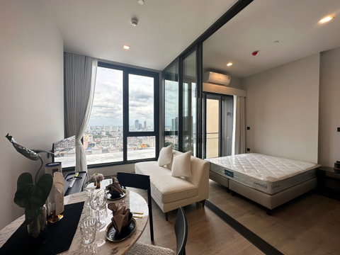 T1467 คอนโดให้เช่า The Crest Park Residences ห้องสวย เฟอร์ครบ มีเครื่องซักผ้า ราคาพิเศษ 