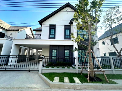 เช่าบ้านเดี่ยว มาร์เก็ต วิลเลจ สุวรรณภูมิ : LTH9875 – House FOR RENT in Bangna 4 beds 5 baths size 265 sq.m. Near BTS Bangna Station ONLY 120k/Month