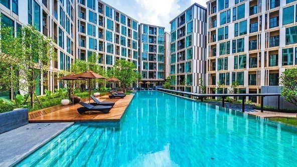 รูป ขายคอนโดติดถนนใหญ่ (บายพาส) เดอะเบสอัพทาวน์ THE BASE UPTOWN รีโนเวทใหม่ เฟอร์นิเจอร์บิ้วอิน - รูปที่ 21/25