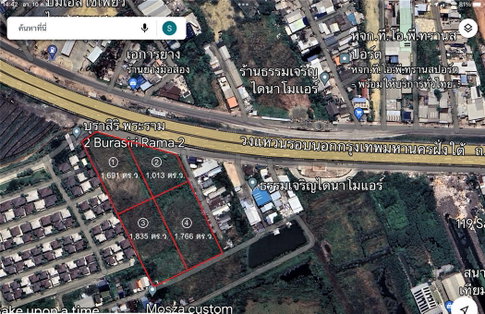 Call : 061-509-4266 ขายที่ดินติดทางด่วนวงแหวนรอบกรุงเทพฝั่งใต้ พระราม 2 บางขุนเทียน-ชายทะเล เนื้อที่ 15-3-8 ไร่ ราคา 270,405,000 บาท