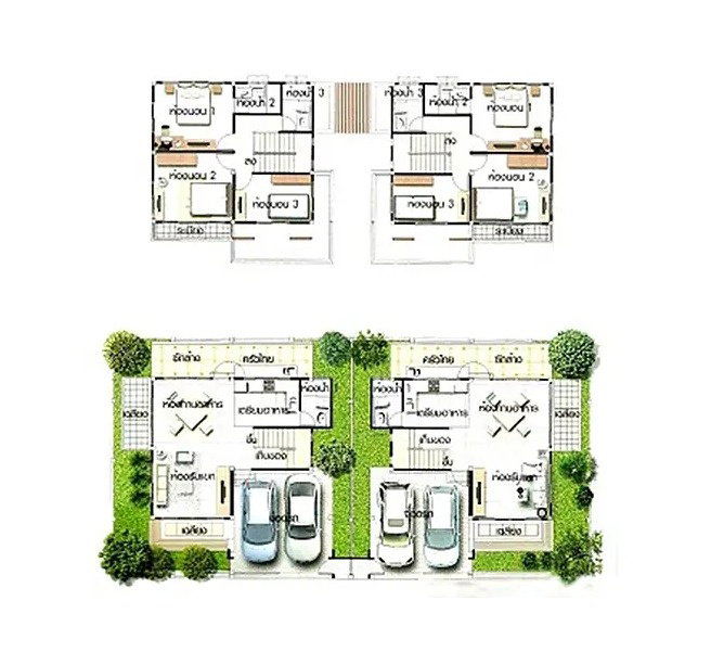 รูปภาพบ้านแฝด
