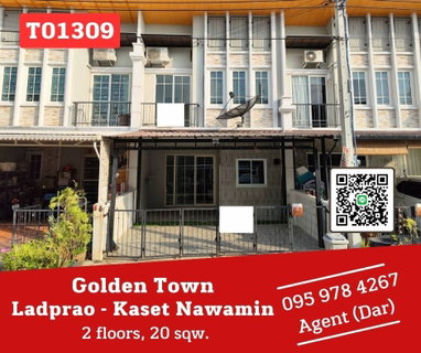 รูปภาพ 🔥Golden Town Nawamin 42🔥The house will be available and ready to move in this April. Convenient transportation!!! (T01309)