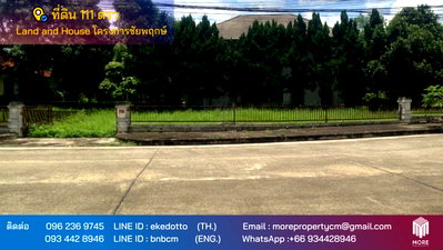 Land for sale Chiang Mai : Property ID106LS land for sale in Chaiyapuek Land and House housing estate 444m2,nearby Maejo 