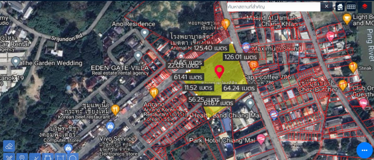 รูป รหัสทรัพย์ 133LS ขายที่ดินติดถนนช้างคลาน 10 ไร่ 0 งาน 60 ตร.ว. ใกล้หมู่บ้านเชียงใหม่แลนด์ - รูปที่ 4/17