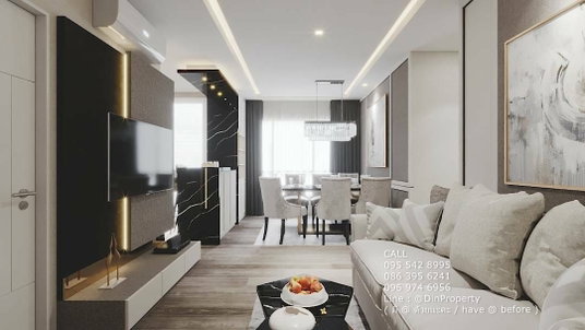 รูปภาพ RENT, Hive Taksin, 2 Bed, BTS WongWienYai, BTS KrungThonburi, ICONSIAM