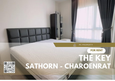 ให้เช่า📣The Key Sathorn - Charoenrat📣วิวเอเชียทีค  เฟอร์นิเจอร์ เครื่องใช้ไฟฟ้าครบ ใกล้ BTS สุรศักดิ์