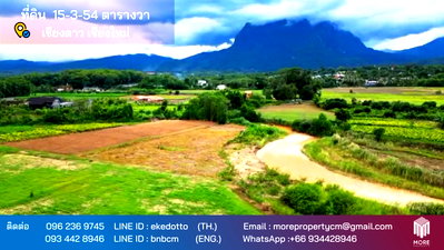 Land for sale Chiang Mai : Property ID201LS Land for sale in Chiang Dao, 15 – 3 - 54 Rai  near Wat Amphawan