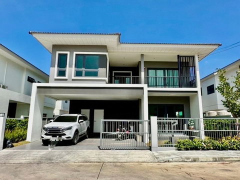 Second-hand house in Sriracha, Supalai Pride Sriracha, empty house, great location, convenient travel, Chonburi.