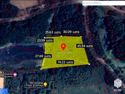Land for sale Chiang Mai : Property id  224LS Land for sale in Saraphi  1Rai 3Ngan 96sq.wa.  near Global House Wiang Kum Kam