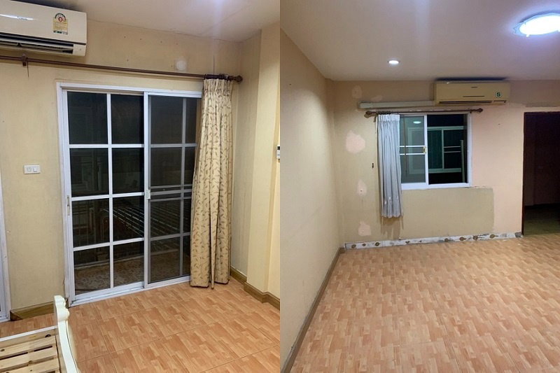 รูป ขาย บ้าน ทาวน์โฮม 2 ชั้น 2 หลังติดกัน รังสิต บางพูน 51 ตรว 128 ตรม 3 ห้องนอน ใกล้รถไฟฟ้าสายสีแดงสถานี รังสิต และ ฟิวเจอร์พาร์ค : EL24S-030  - รูปที่ 9/10