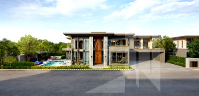 บ้านเดี่ยว วิทยาลัยดุสิตธานี : Siraninn Residences Pattanakarn 5 bedrooms, for sale