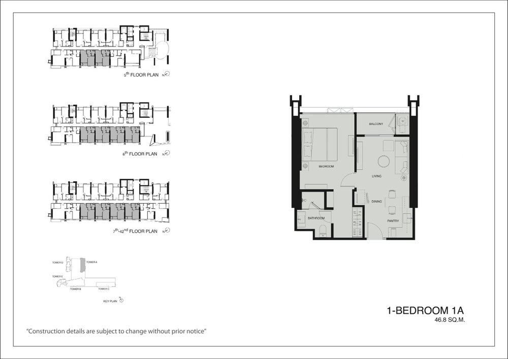 1 Bedroom floor plan