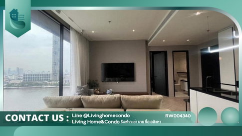 For rent Chapter Charoennakhon- Riverside 2นอน 2น้ำ หรูหรา วิวแม่น้ำ Free Wifi LH-RW004340