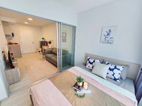 ให้เช่า พลัมคอนโด สุขุมวิท 62 Plum Condo Sukhumvit 62 1ห้องนอน ห้องสวย เฟอร์ครบพร้อมอยู่ Line ID: @ppagent