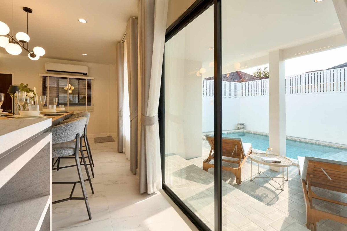 รูป ขาย บ้านเดี่ยว บ้านหรูพร้อมสระว่ายน้ำ 309 ตรม. 61 ตร.วา บ้านโครงการติดถนนวงแหวนรอบ 2 ใกล้ Big C แม่เหียะ ใกล้โรงเรียน สารสาสน์วิเทศล้านนา - รูปที่ 4/11