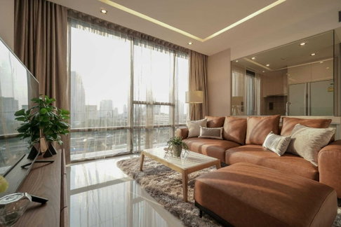 LTH10445–The Bangkok Sathorn FOR RENT size 104.2 Sq.m. 2 beds 2 baths Near BTS Surasak Station ONLY 85K/Month