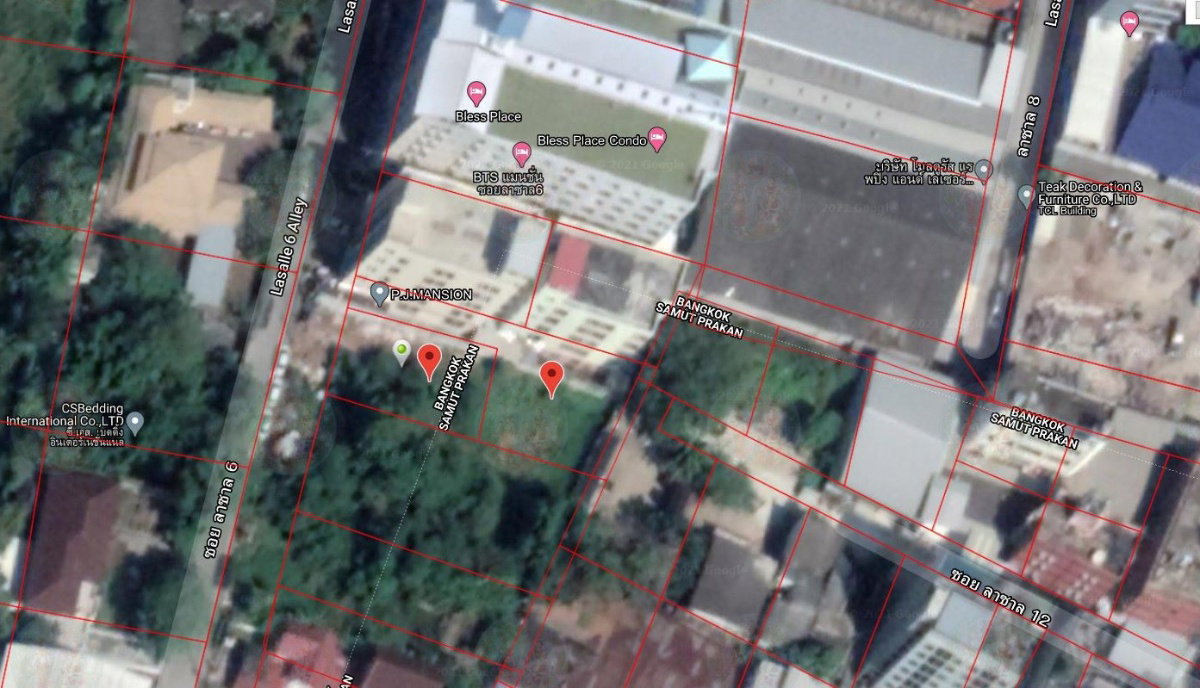 รูป ให้เช่าที่ดิน 247 ตรว. ซอยลาซาล 6 ถนนลาซาล บางนา ใกล้สถานีรถไฟฟ้าแบริ่ง - รูปที่ 4/4