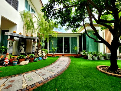 Houses for sale Suwannaphum International Airport : 💥SL-2885 💥Single house for sale, The Centro On Nut - Wongwaen Project 👉Add Line @rangrak