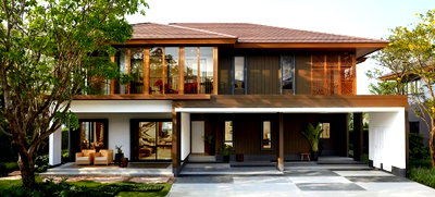 Houses for rent : LineID : @Rizzestate (With @ Ahead) House For Rent Burasiri Pattanakan 6 Beds 5 Baths 1 Maid