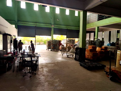 Factory for rent Rama 2 Road : Warehouse for rent, Soi Thian Talay 7    1st and 2nd floors  There is a freight elevator.