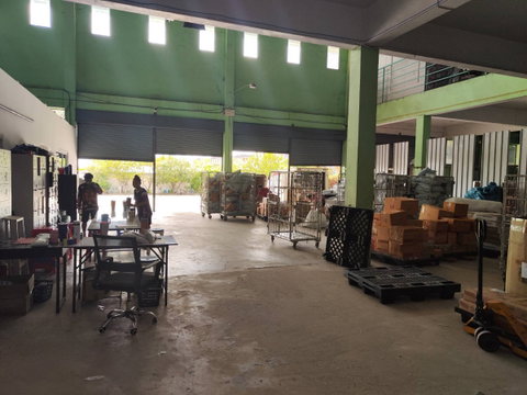 Warehouse for rent, Soi Thian Talay 7 1st and 2nd floors There is a freight elevator.