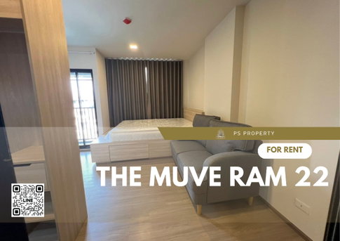 For rent 📌 THE MUVE Ram 22 📌 furniture, complete electrical appliances, near MRT Ramkhamhaeng