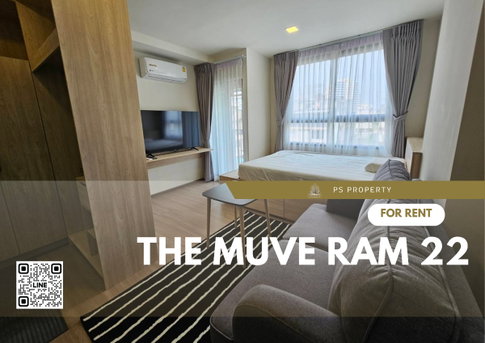 ให้เช่า 🔥 THE MUVE Ram 22 🔥 เฟอร์นิเจอร์ เครื่องใช้ไฟฟ้าครบ ใกล้ MRT รามคำแหง