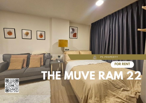 ให้เช่า ✨ THE MUVE Ram 22 ✨ เฟอร์นิเจอร์ เครื่องใช้ไฟฟ้าครบ ใกล้ MRT รามคำแหง