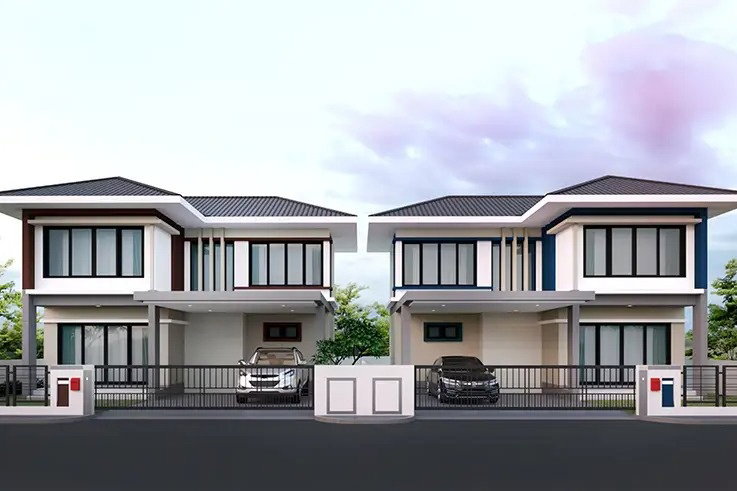 รูปภาพบ้านแฝด