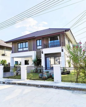 ขายบ้าน กาญจน์กนกวิลล์ 23 พร้อมเฟอร์นิเจอร์ บ้านสไตล์โมเดิร์นล้านนา