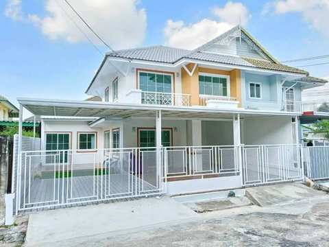  A67-044 🌟 ขายบ้านแฝด 2 ชั้น หมู่บ้านพฤกษา 14B วัดลาดปลาดุก นนทบุรี  ตกแต่งใหม่พร้อมอยู่