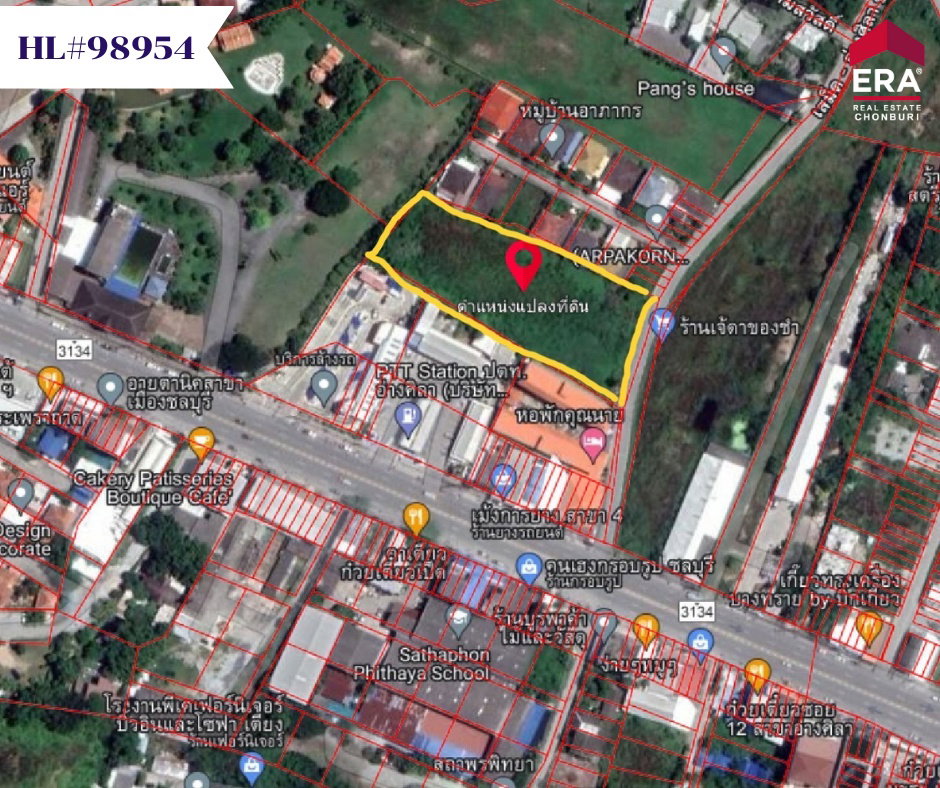 รูป  ขาย ที่ดินสวยใจกลางเมือง ย่านเศรษฐกิจอ่างศิลา 3ไร่ 84 ตรว. ชลบุรี (98954) - รูปที่ 6/6