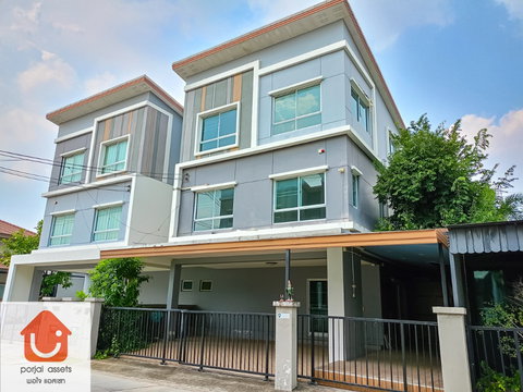 ✨ขายบ้านแฝดหลังใหญ่ 🏡 คาซ่า แกรนด์ ราชพฤกษ์-พระราม 5 บ้านแฝดหลังใหญ่ 3 ชั้น แบบ 4 ห้องนอน🛏️ ขนาด 38.8 ตร.วา