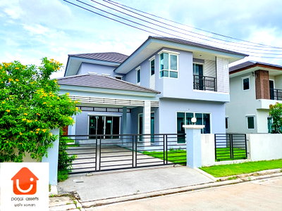 บ้านเดี่ยว สนามบินสุวรรณภูมิ : ✨ขายบ้านเดี่ยว 🏡 ณุศาศิริ พระราม 9-วงแหวน บ้านเดี่ยวหลังใหญ่ 2 ชั้น แบบ 3 ห้องนอน🛏️ ขนาด 93.3 ตร.วา 📍ทำเลกรุงเทพกรีฑา