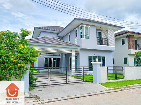 ✨ขายบ้านเดี่ยว 🏡 ณุศาศิริ พระราม 9-วงแหวน บ้านเดี่ยวหลังใหญ่ 2 ชั้น แบบ 3 ห้องนอน🛏️ ขนาด 93.3 ตร.วา 📍ทำเลกรุงเทพกรีฑา