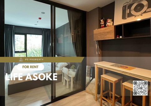 For rent ✨ Life Asoke ✨ complete furniture and electrical appliances, near MRT.