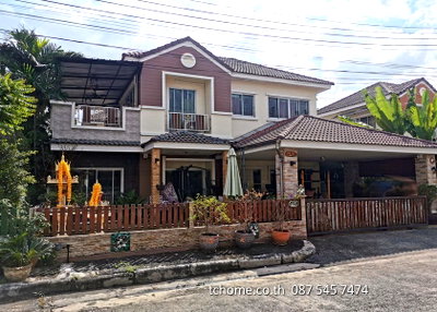 บ้านเดี่ยว ลำลูกกา ปทุมธานี : ขายบ้านเดี่ยว 2 ชั้น 54 ตรว. มีต่อเติม ม.ทวีลดา3 คูตต-ลำลูกกา ใกล้ทางคู่ขนานพหลโยธิน ใกล้ดอนเมือง สนามกีฬาธูปเตมีย์