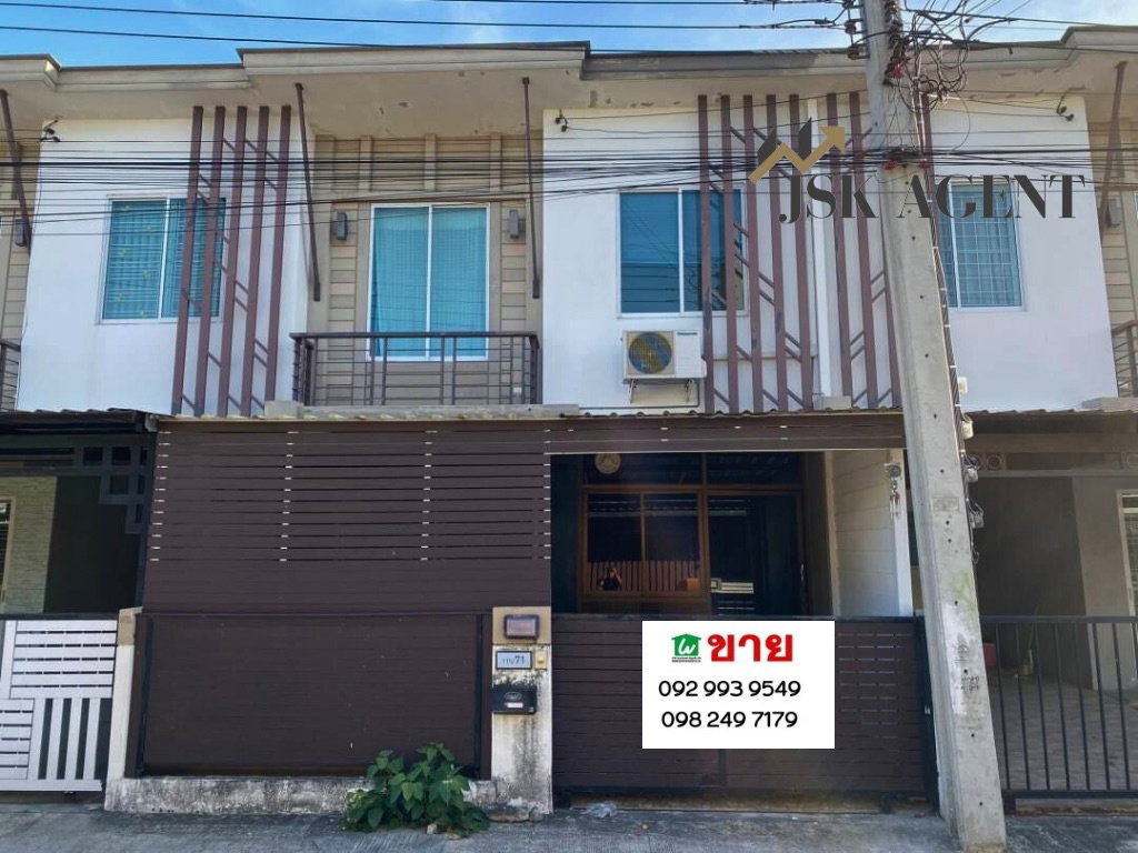 ขาย ทาวน์เฮาส์ 2 ชั้น  3ห้องนอน 2ห้องน้ำ ซอยหนามแดง หมู่บ้านพฤกษาไพร์ม ศรีนครินทร์-บางนา