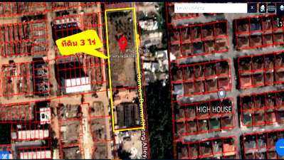 Land for sale Ladprao 48, Chokchai 4, Ladprao 71 : Beautiful land for sale, 3 rai already filled, Lat Phrao 71, Soi Nakniwat 48, Intersection 24, suitable for building a house. Condo, warehouse 